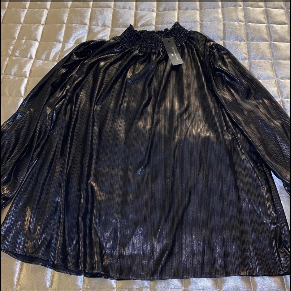 worthington gold stripe top